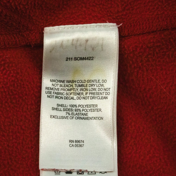 Mountain Hardwear Men's Size Large L Red Strecker Lite 1/4 Zip Fleece Jacket - Picture 6 of 7